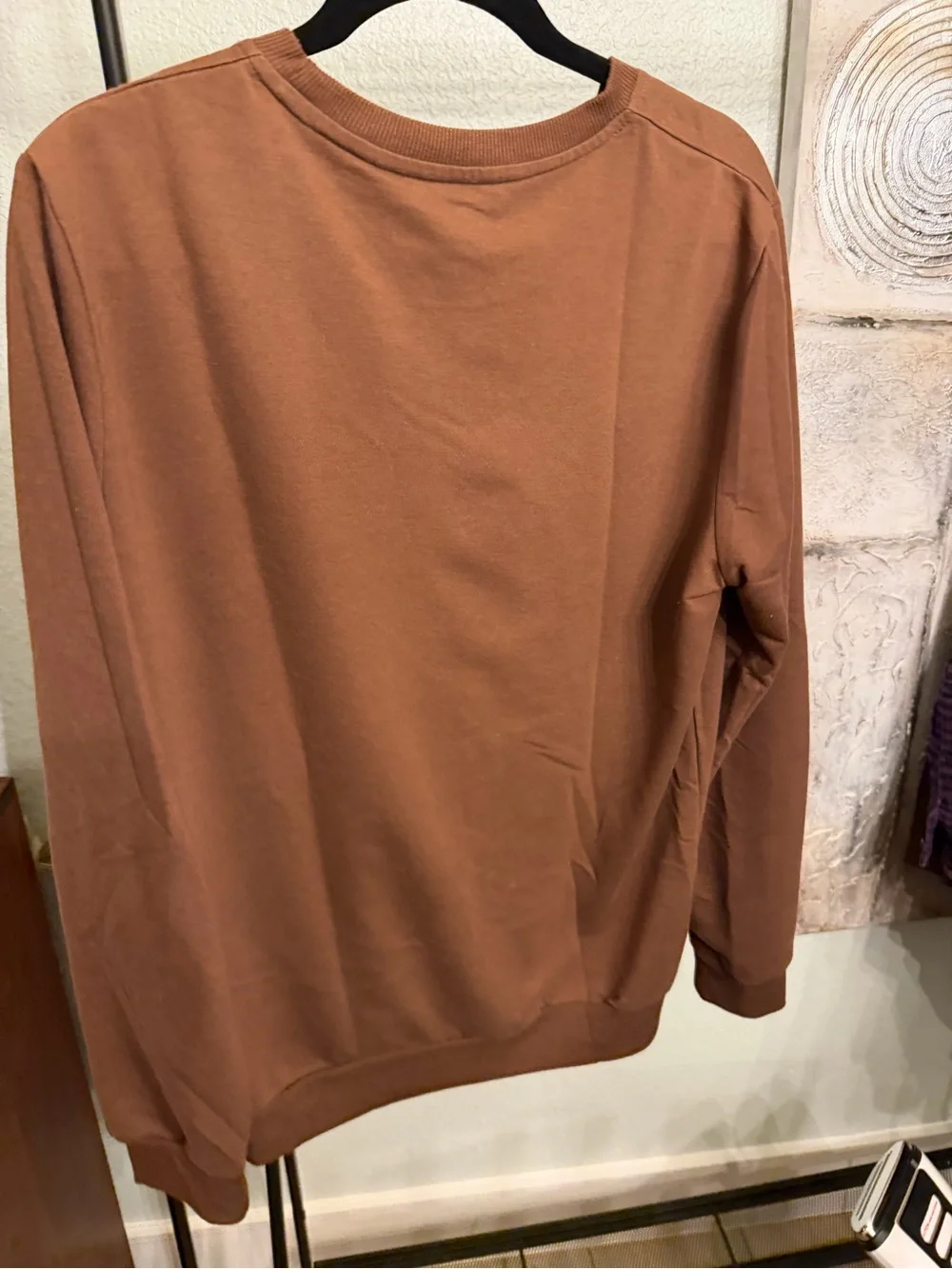 Brown Dragon Graphic Crewneck Shirt - Men